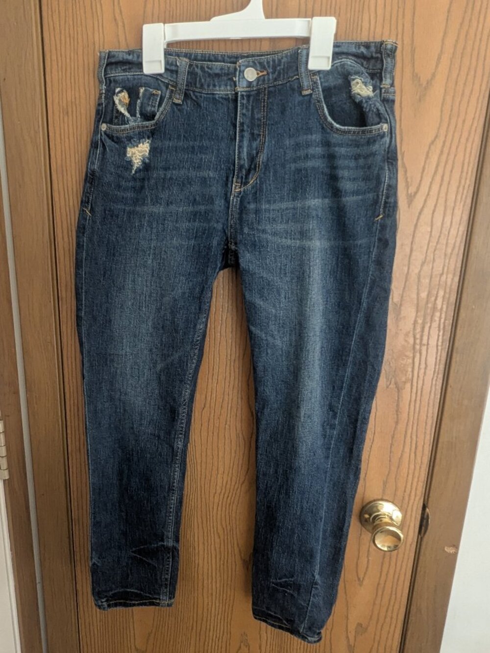Pilcro Anthropologie Heritage Boyfriend Distressed Denim Ankle Jeans-Women's 26
